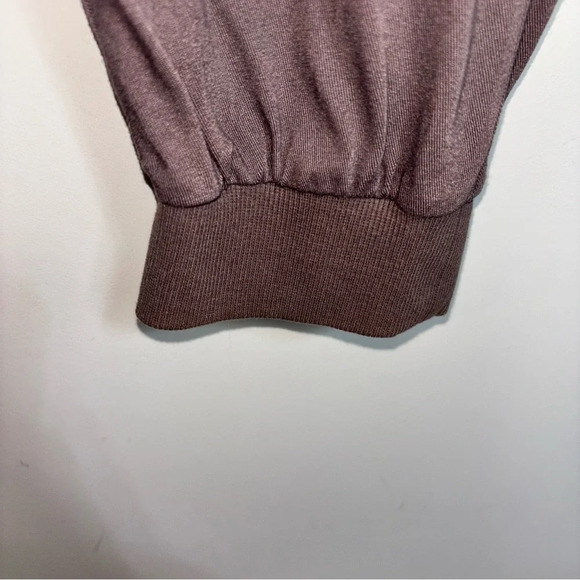 Splendid Brown Jogging Style Pants Women’s Large Elastic Drawstring Waist Pocket - Picture 7 of 8